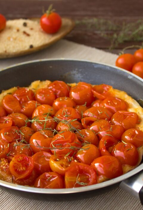 tarte aux tomates et au cantal